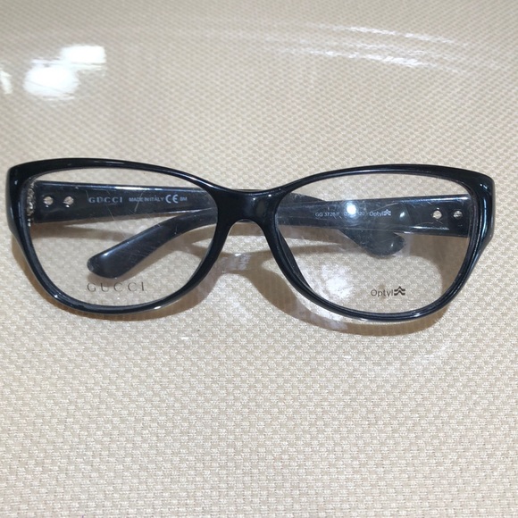 NWOT Gucci GG3728/F Black Plastic Glasses Frame - Picture 1 of 7